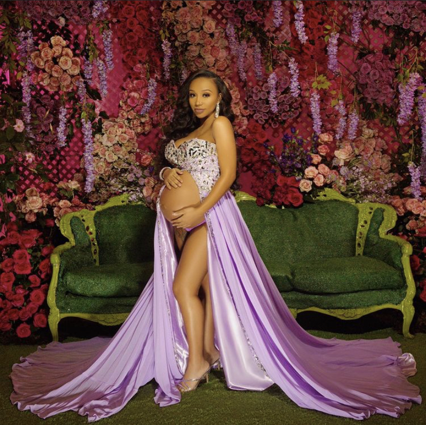 Zonnique Shows Off Her Belly In New Maternity Shoot Pics